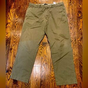 Banana Republic Emerson Chino Pants Olive Khakis Men's 36x30.